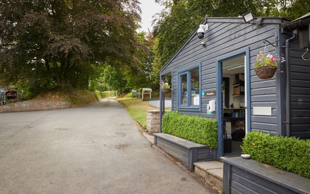 Reception and guest services area at Beam House