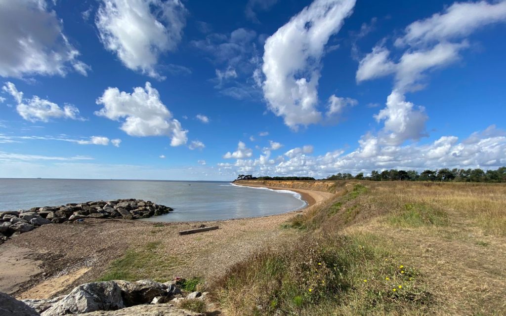 The beach near Bawdsey Manor