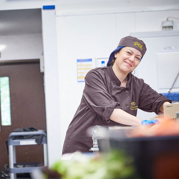 Chef preparing food