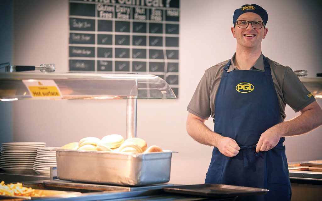 Catering Assistant smiling