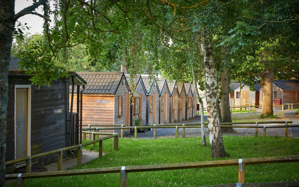 Accommodation at Little Canada is in wooden cabins